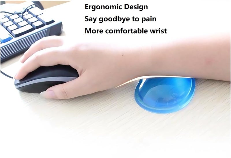 LetGoShop Ergonomic Gel Wrist Rest for Mouse, Computer Mouse Wrist Support for Arm Pain Relief, Heart-Shaped Cute Hand Wrist Cushion for Home and Office Working Gaming Anti-Fatigu - Image 2